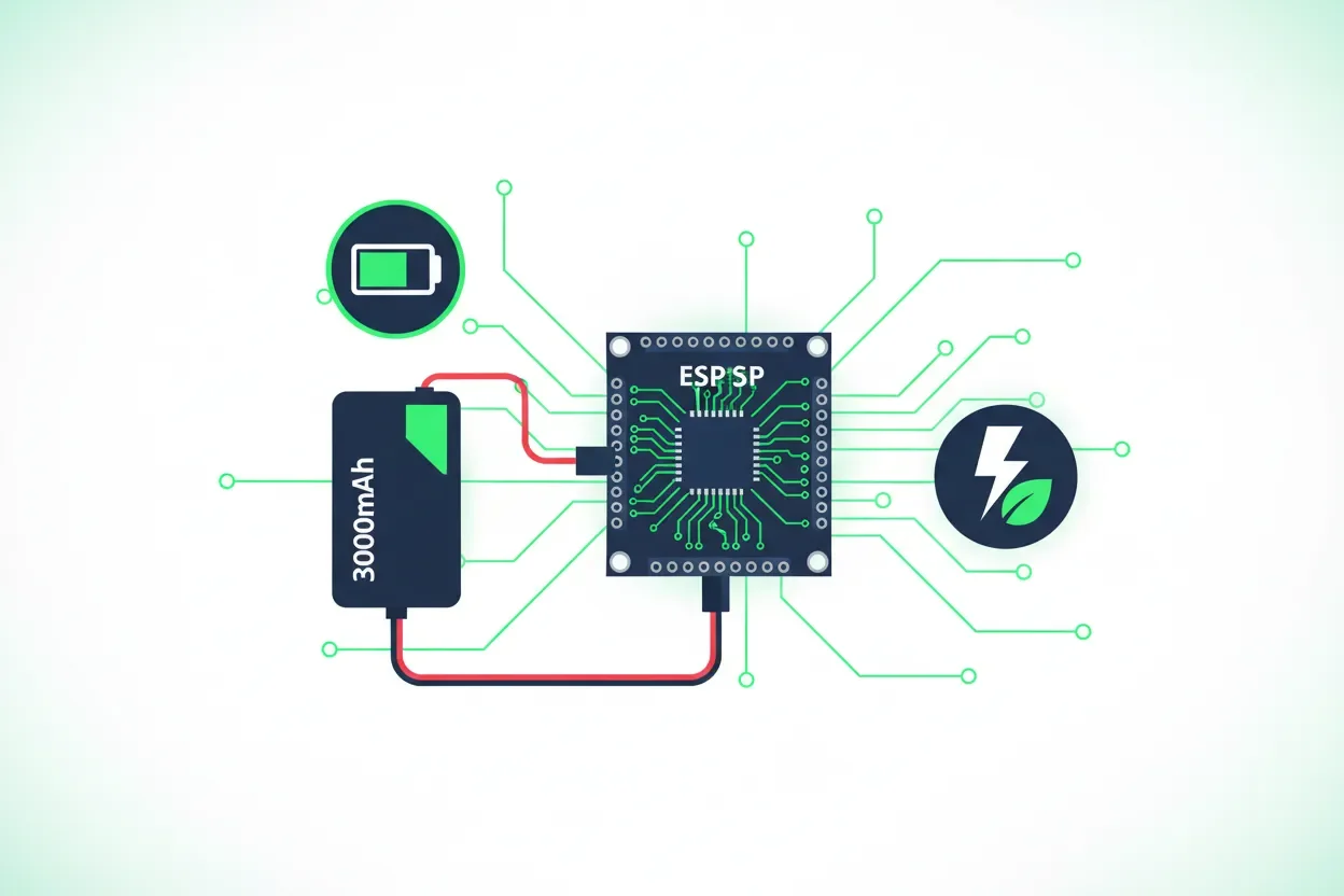 Optimize ESP32 Battery Life with a 3000mAh LiPo Battery